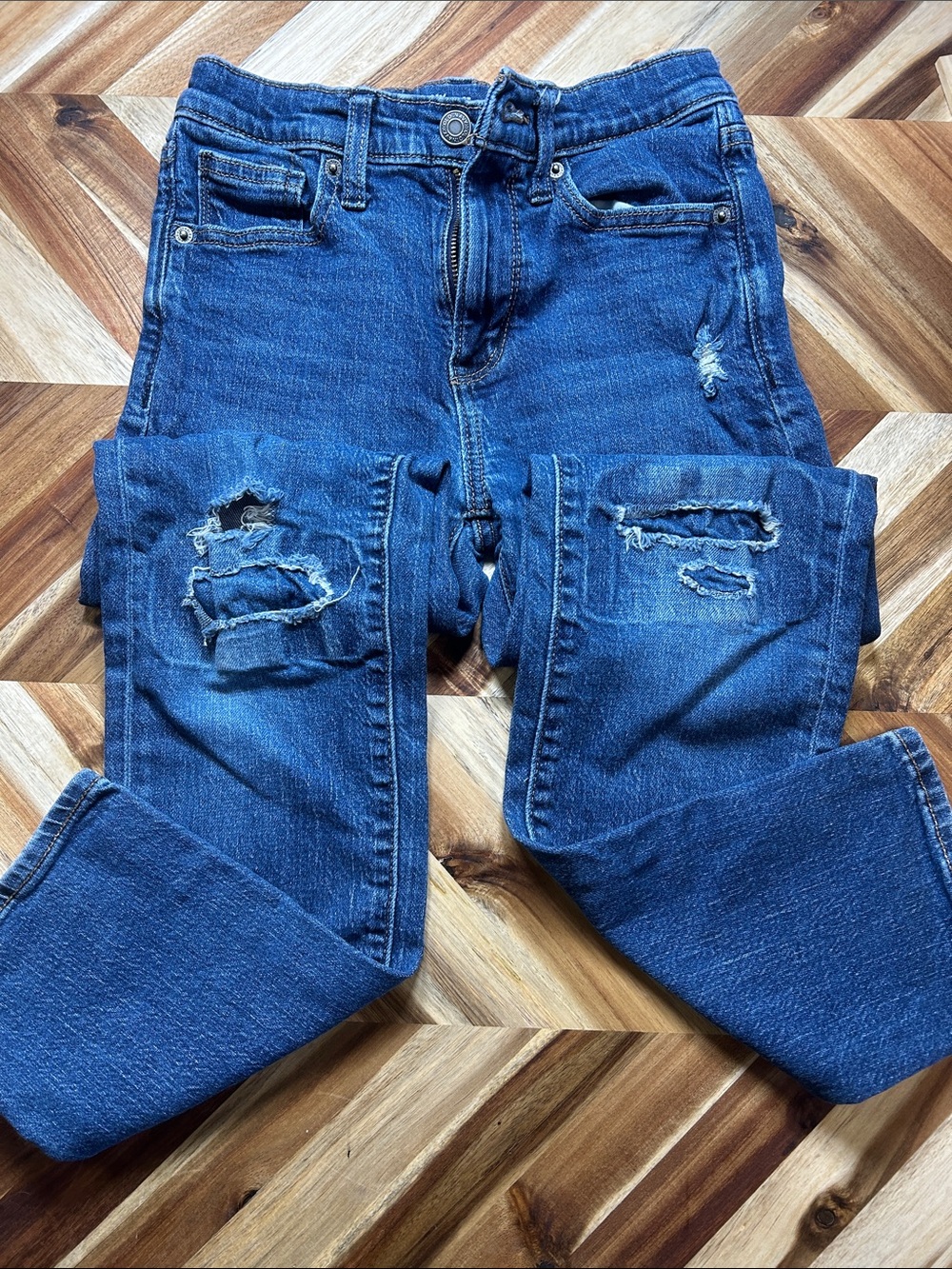 Old Navy Distressed Dark Blue Kids Jeans